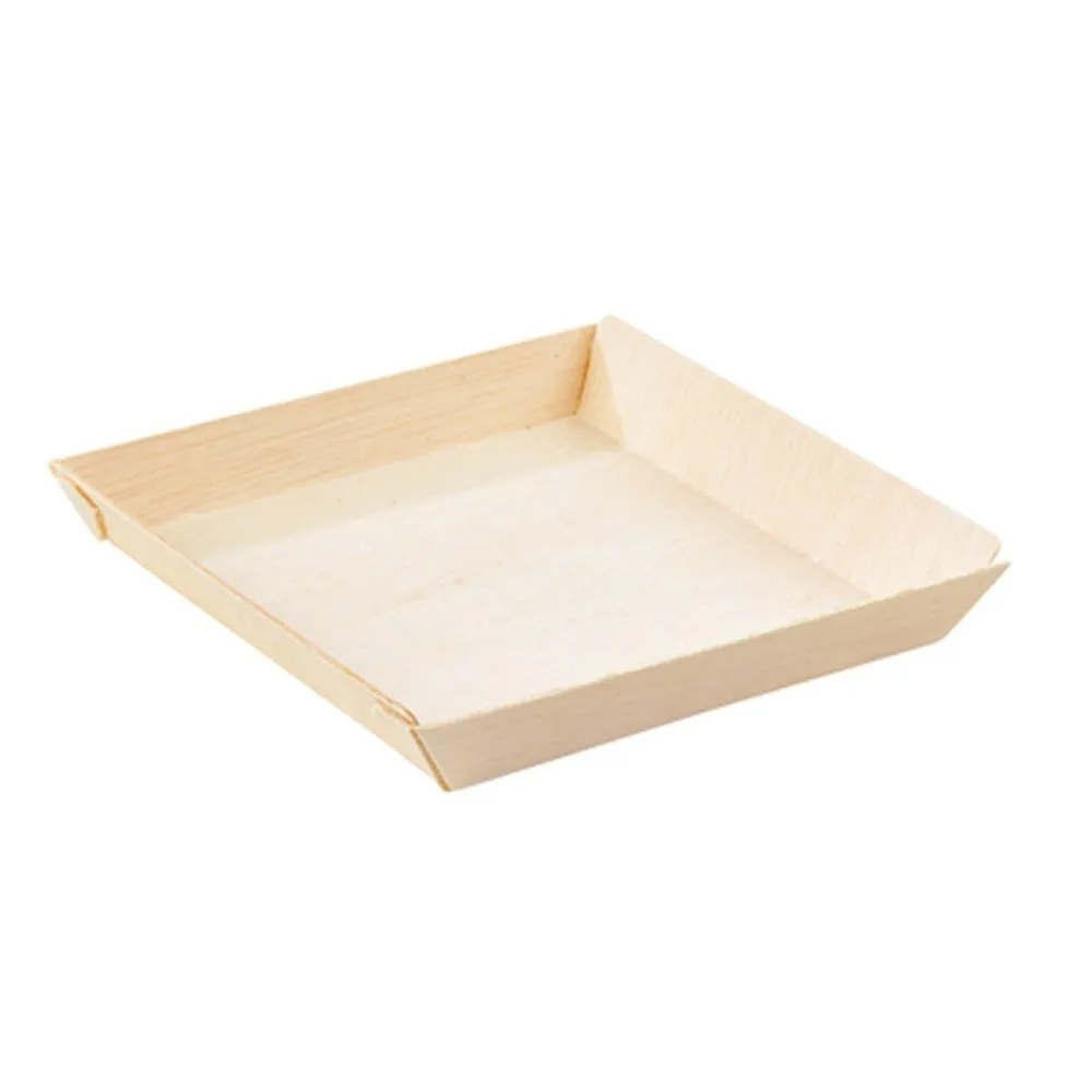 Assiette samouraï carrée 23 x 23 cm - par 100
