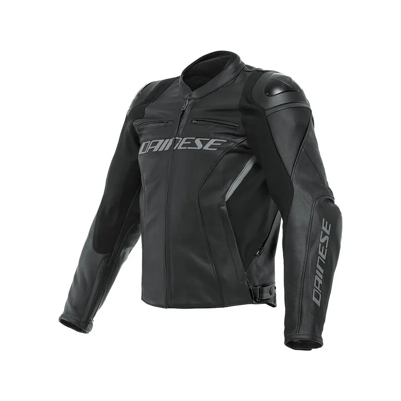 Blouson Cuir Dainese Racing 4 Noir/Noir