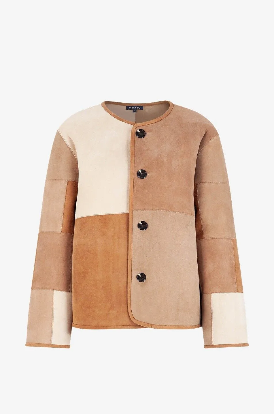 Blouson patchwork court réversible Woori