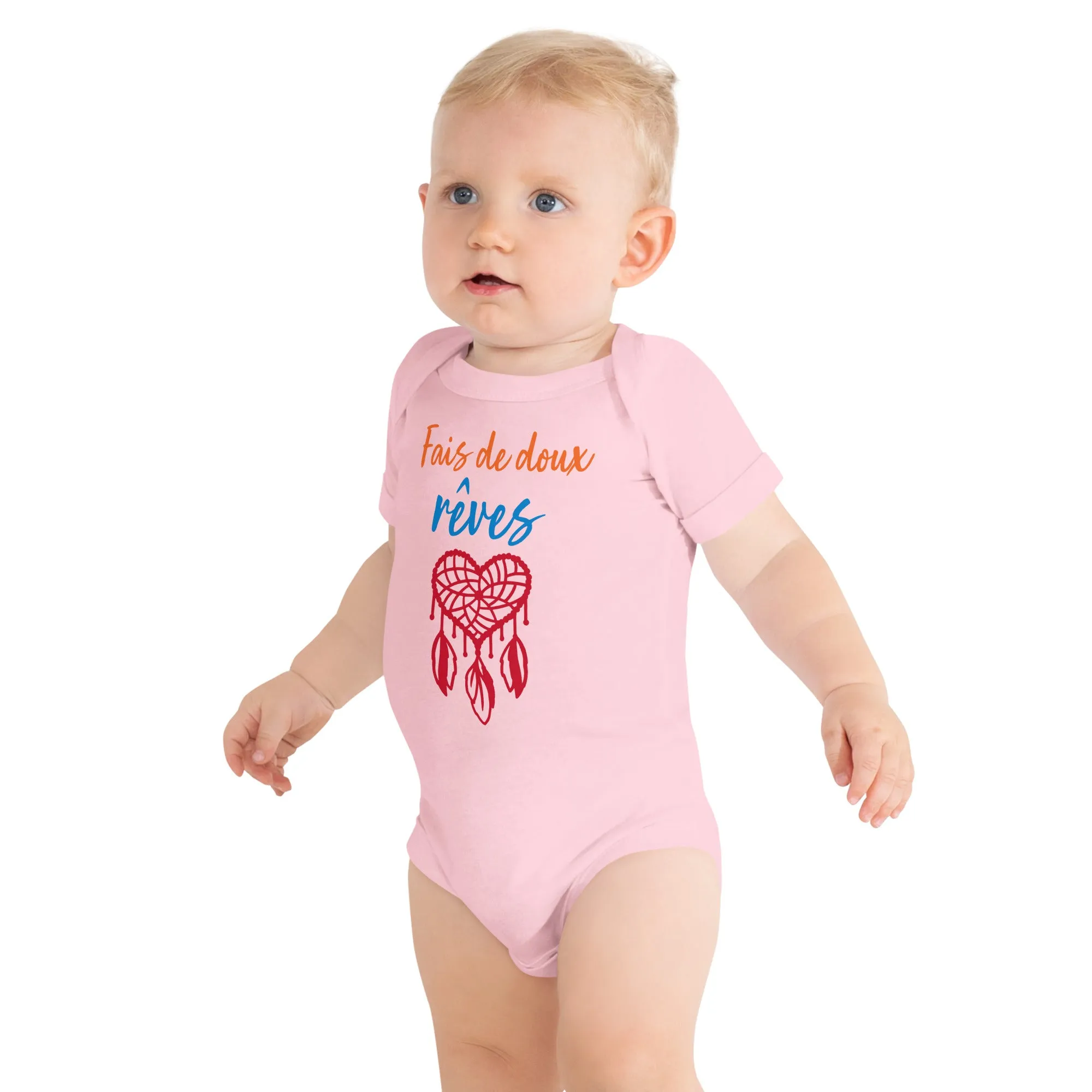 Body à manches courtes bébé Fais de doux rêves