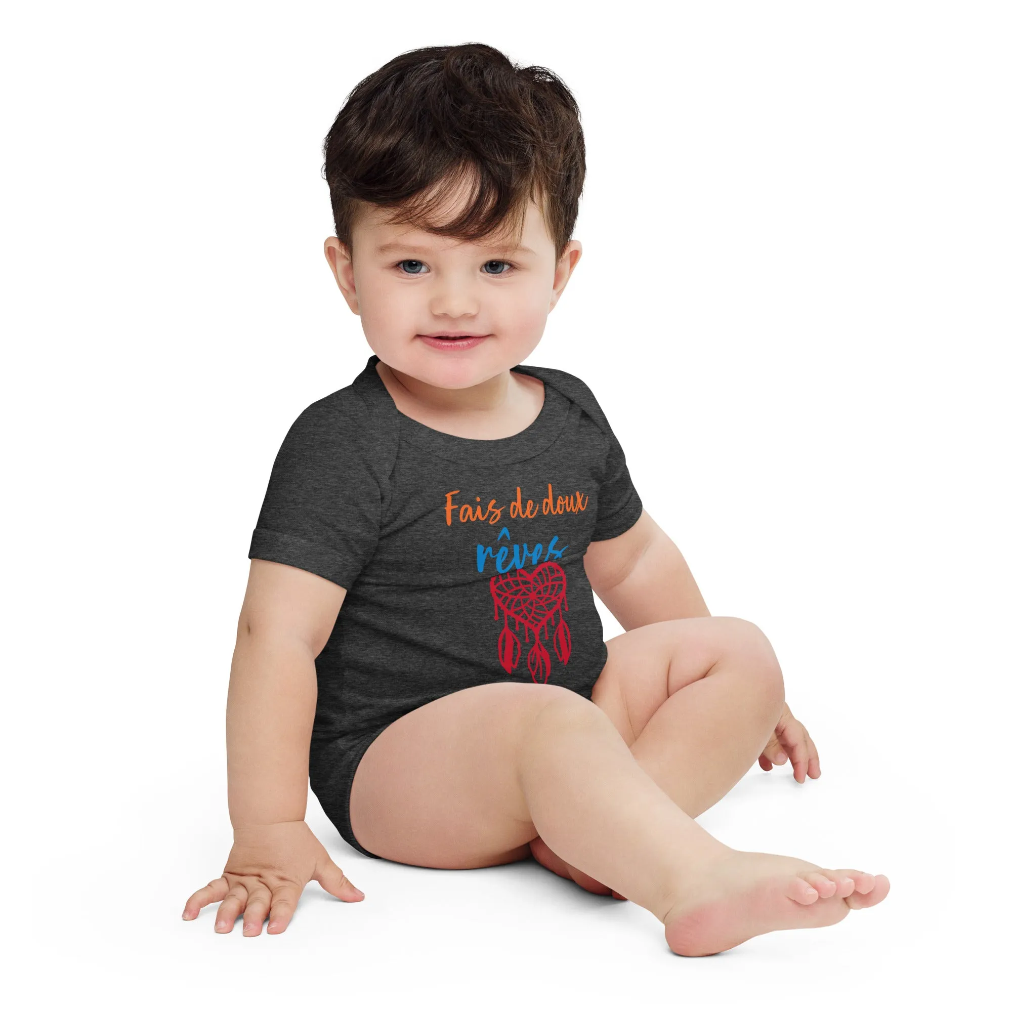 Body à manches courtes bébé Fais de doux rêves