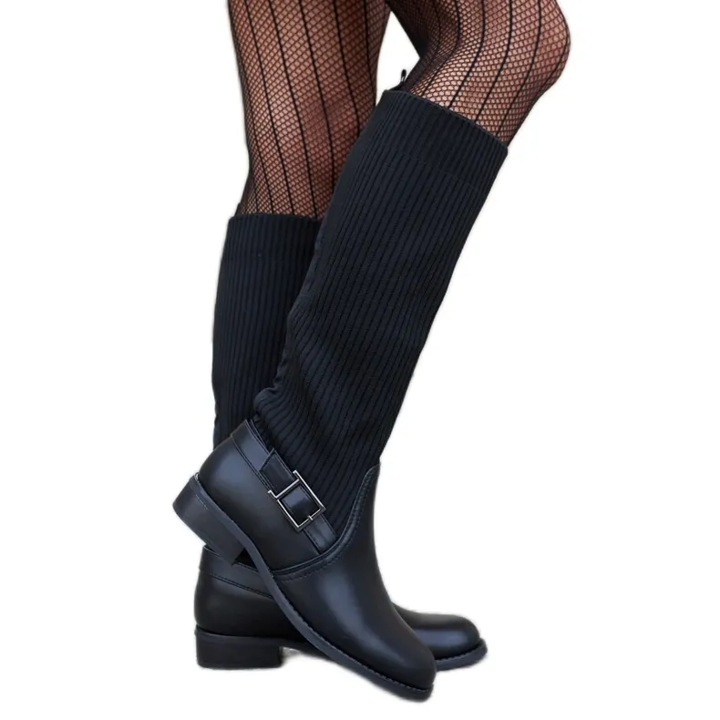 Bottines noires à tige souple Casanova le noir