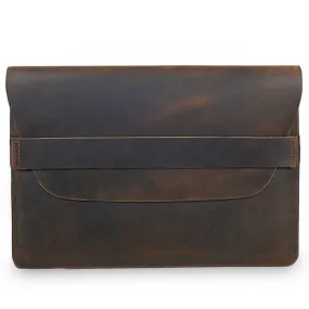 Buckle & Seam Terra Pochette pour ordinateur portable en cuir 30,5 cm
