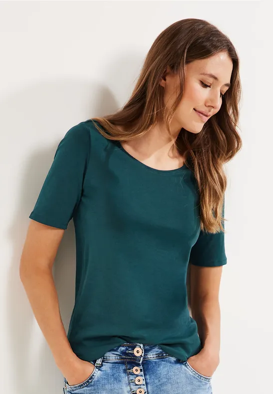 CECIL T-shirt de couleur unie  - Style LENA