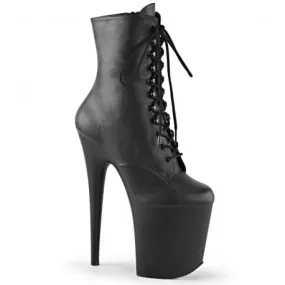 Chaussure Pole Dance exotic flamingo noire mat talon aiguille 20 cm Pleaser