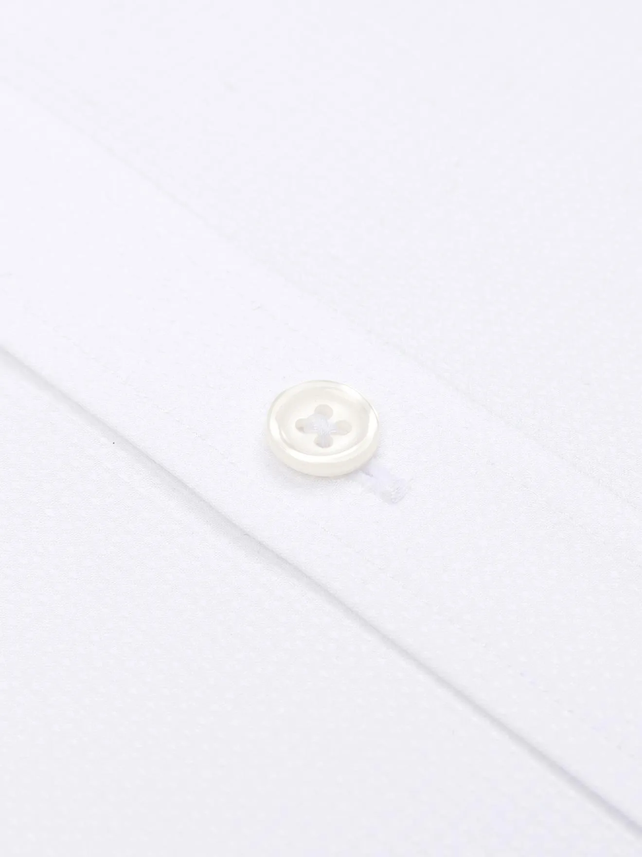 Chemise cintrée Aiden texturée blanche - Petit col