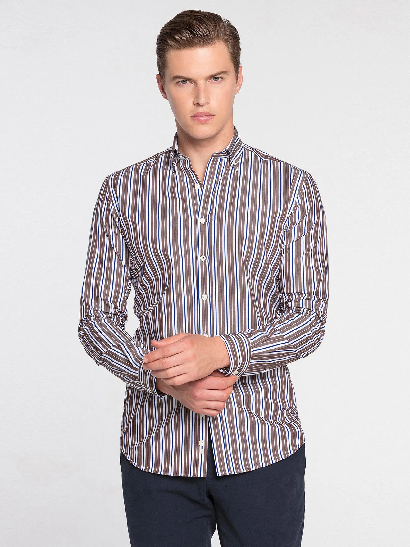 Chemise cintrée Toutain - Col Boutonné