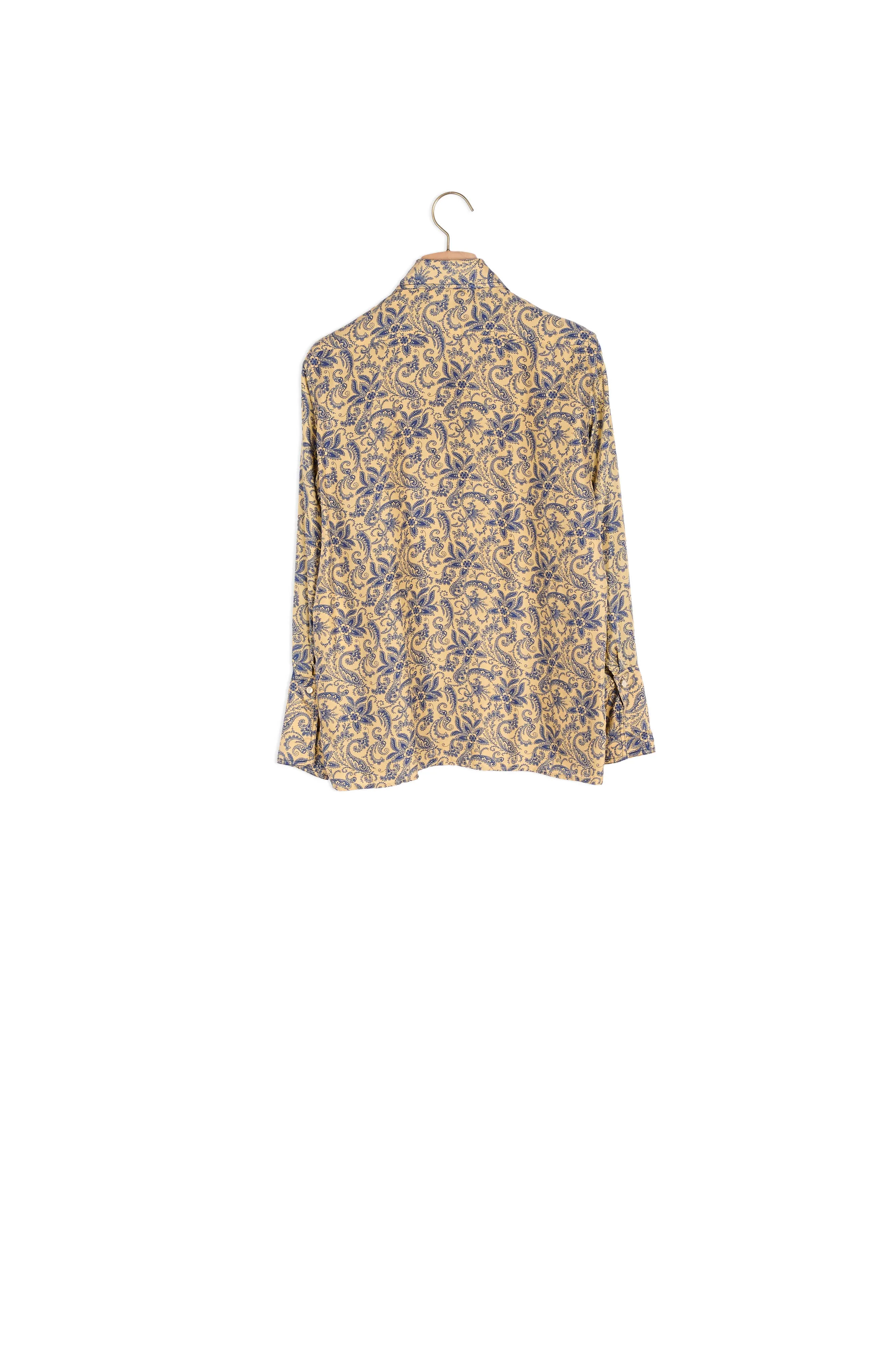 Chemise fluide en soie imprimée