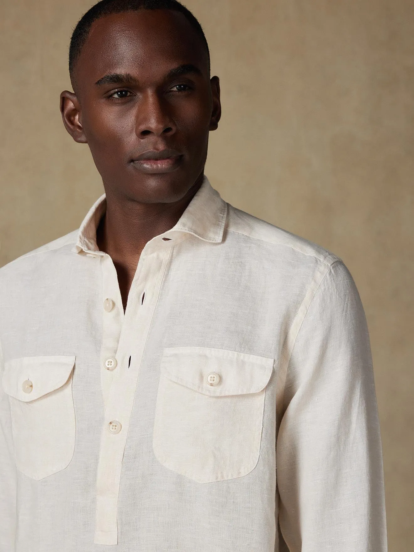 Chemise safari Olaf sable