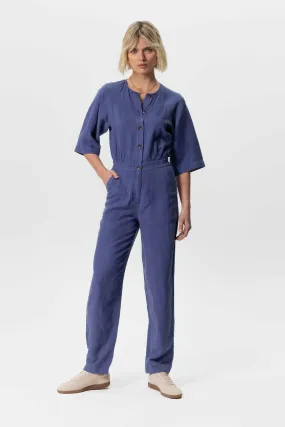 Combinaison avec boutons - bleu