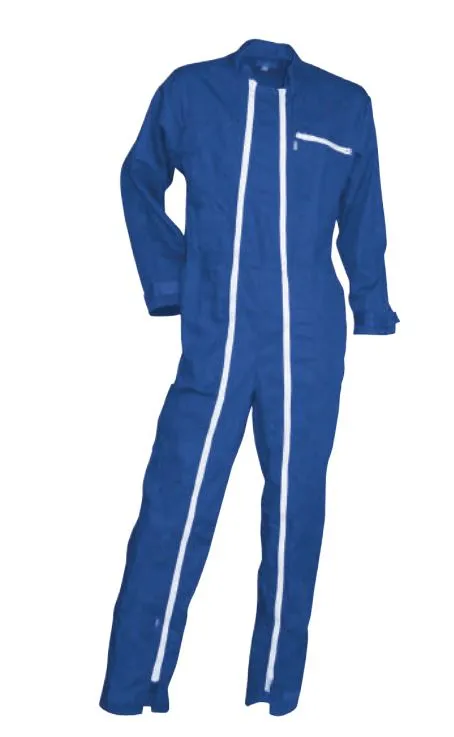 Combinaison LMA LEBEURRE essieu double zips col officier bleu bugatti - 400541 ESSIEU BLEU BUGATTI