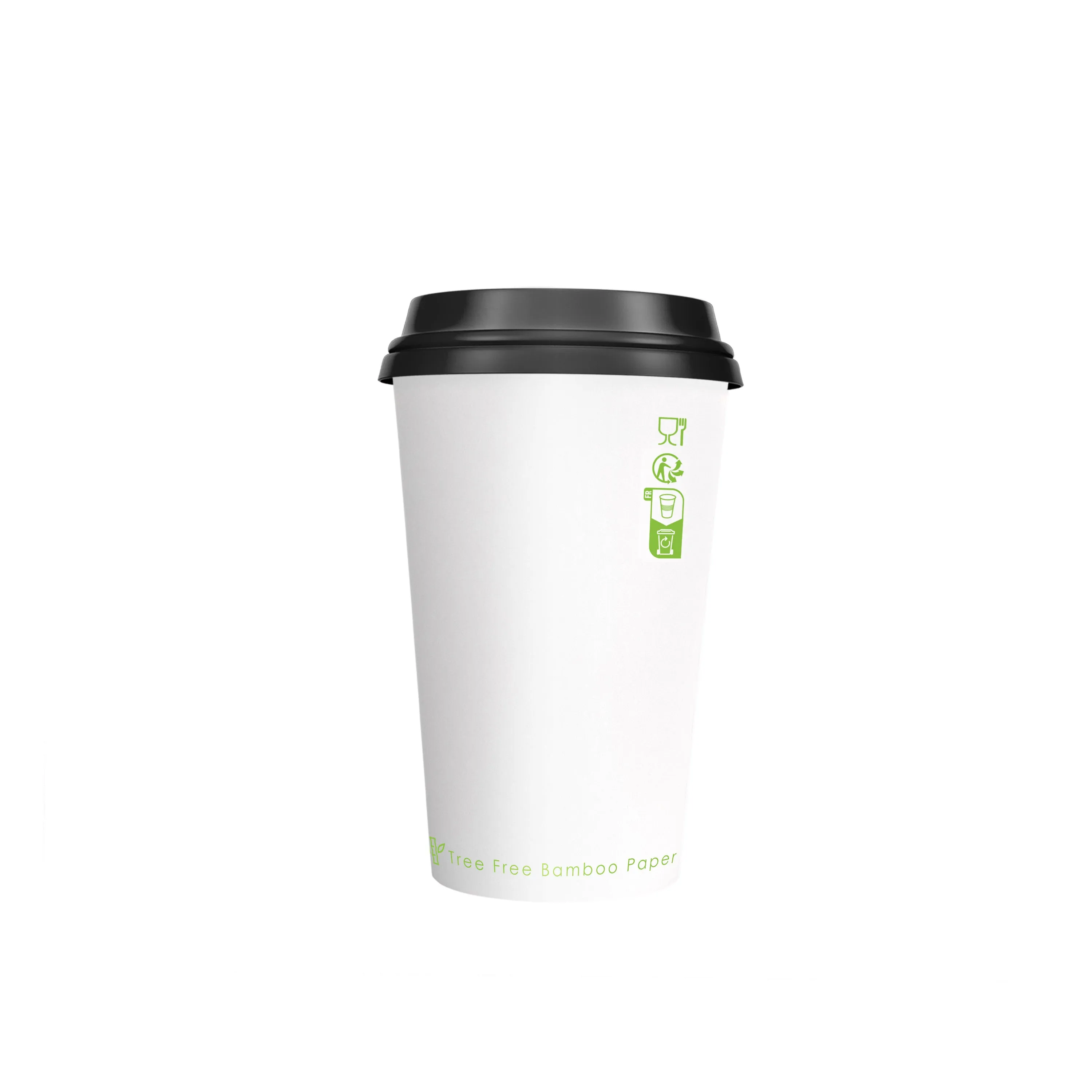 Gobelet Carton Pla "Nature Cup" - 230 ml - 8 cm x 5.6 cm x 9.2 cm - 50 