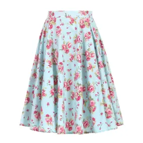 Jupe Année 50 Kitsch Fleurie
