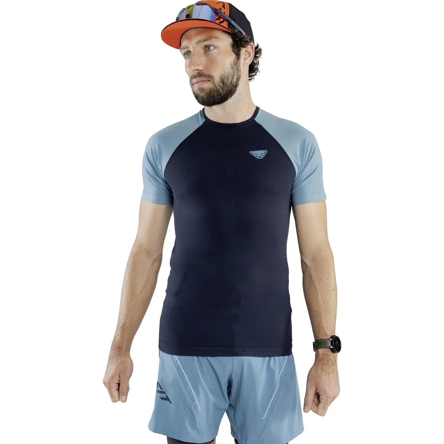 Maillot de Course Dynafit Homme Ultra 3 S-Tech Short Sleeve Blueberry Storm Blue