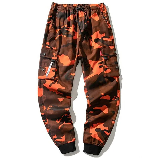 Pantalon Militaire Orange Homme