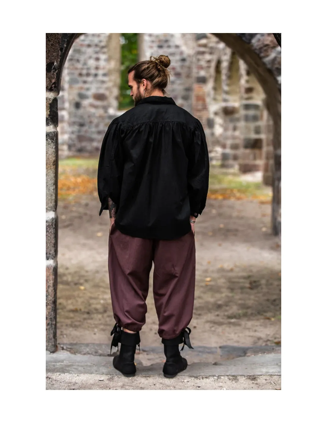 Pantalon pirate Vincent, couleur marron ⚔️ Boutique Épées