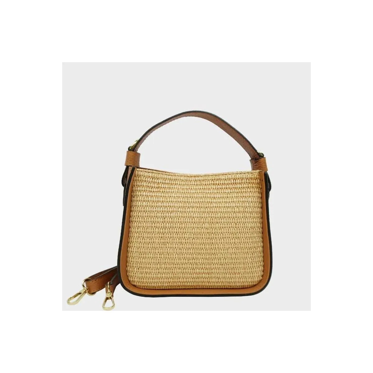 Petit sac en osier de la marque Anais sur pecari