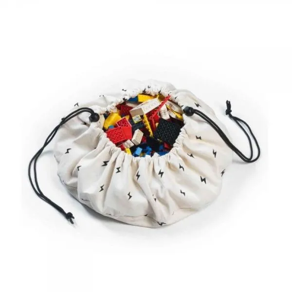 Petit sac à jouets / tapis de jeu 2 en 1 Éclair
