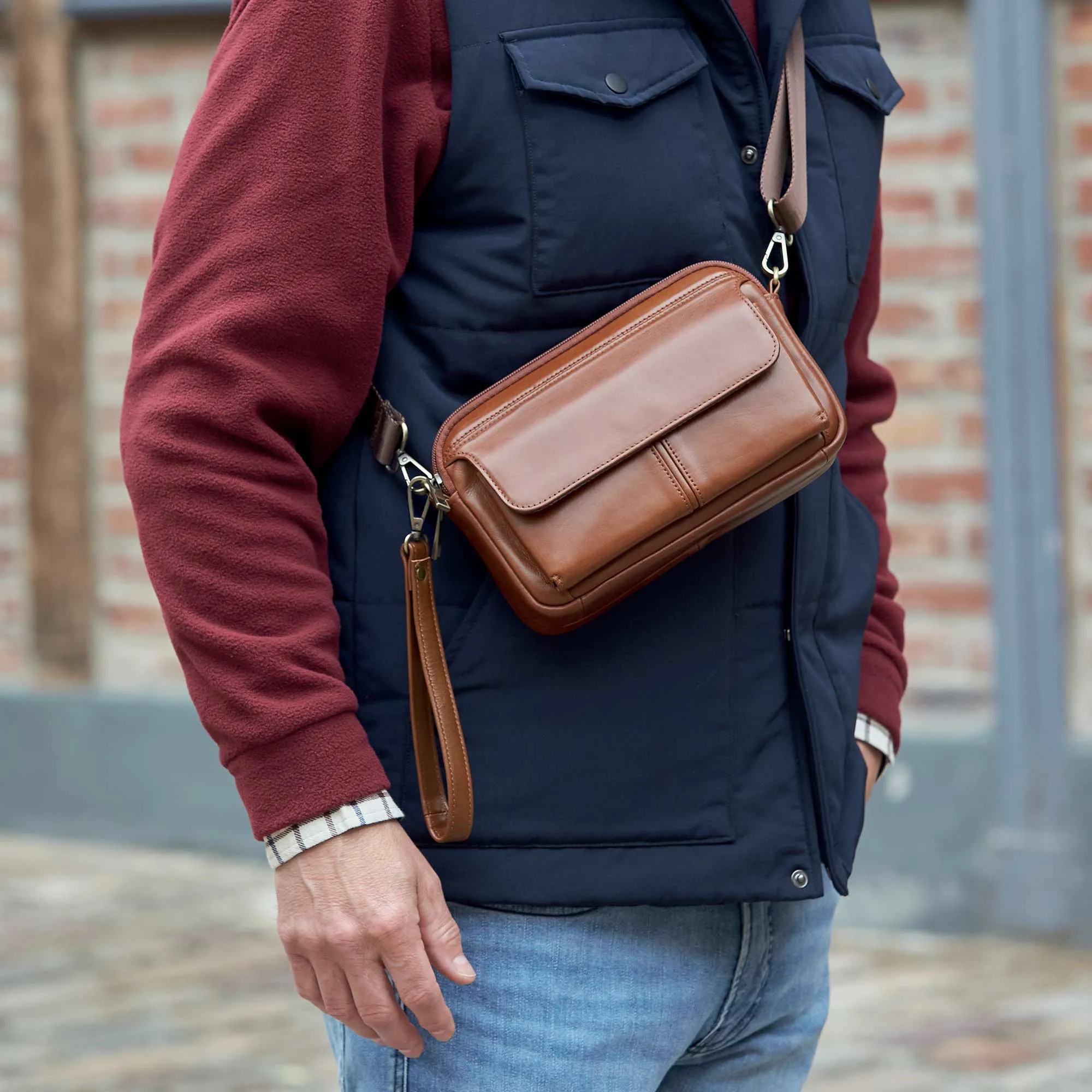 Pochette cuir