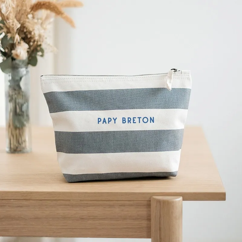 Pochette marinière brodée Papy breton