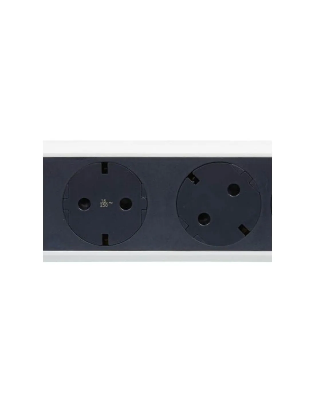 Prises multiples Base 3 avec interrupteur Blanc et Noir | Leonleds.com