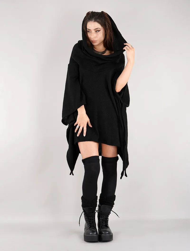 Pull long à capuche 