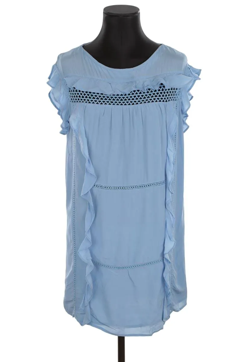 Robe bleu Claudie Pierlot bleu. Matière principale viscose. Taille 38.