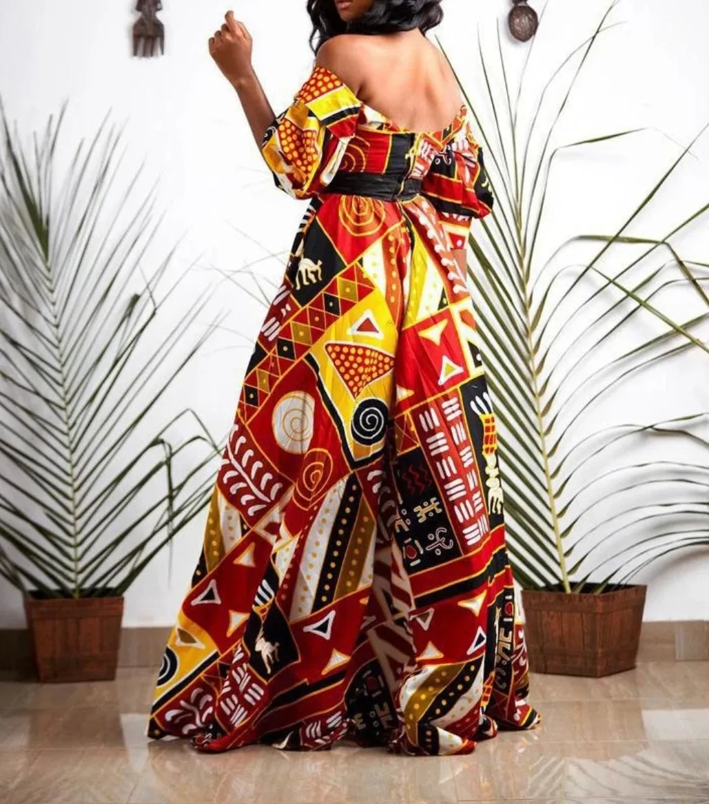 Robe Bustier Pagne Africain