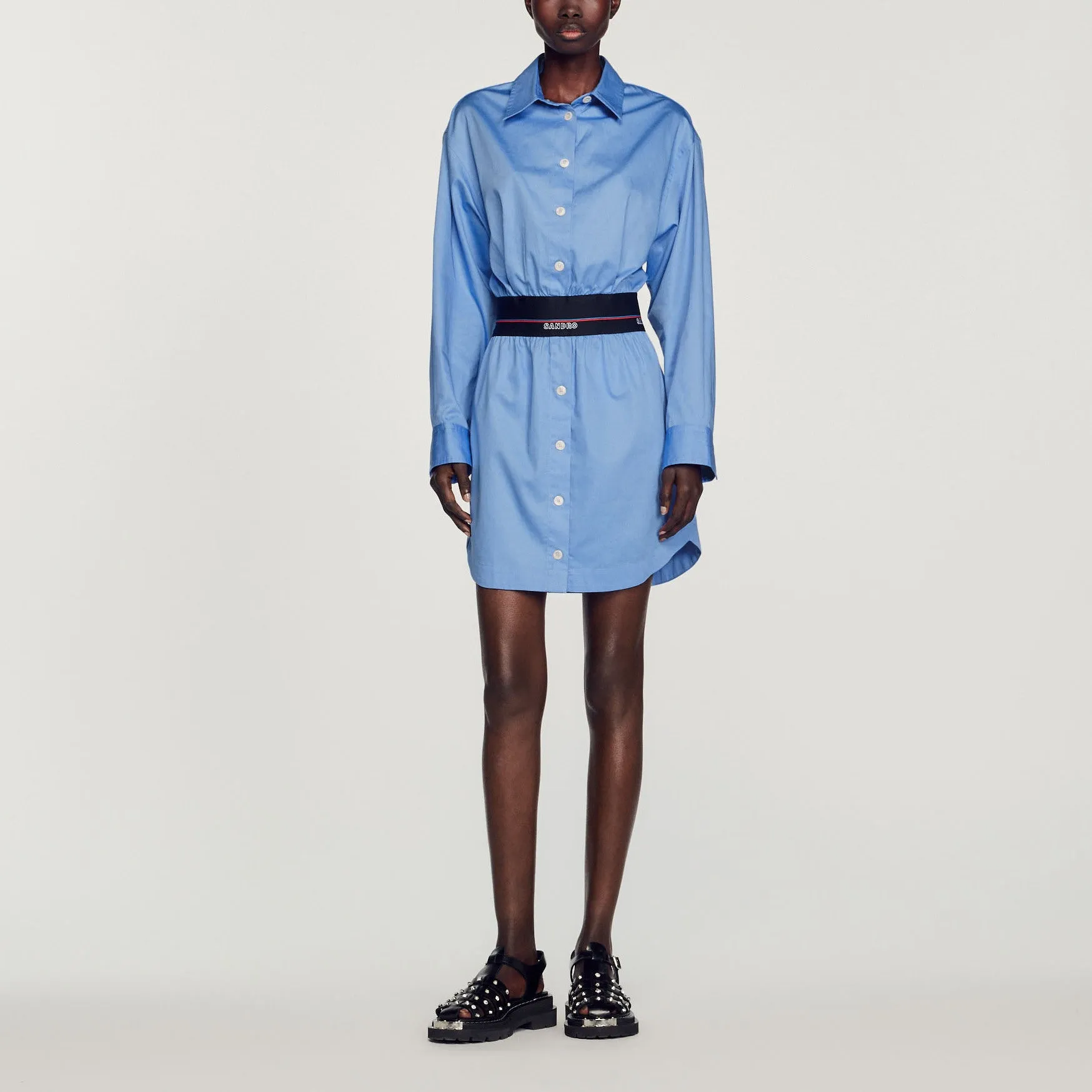 Robe chemise avec élastique
