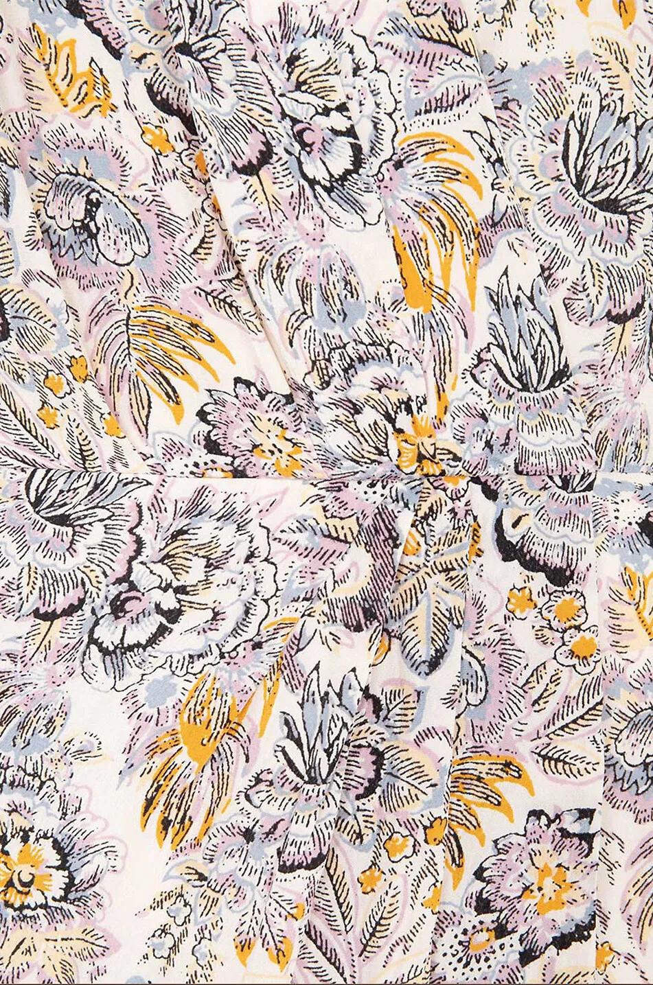 Robe courte en viscose Alisée