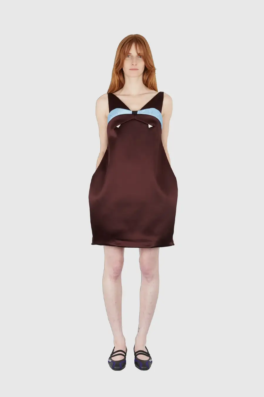 Robe courte à bretelle chat