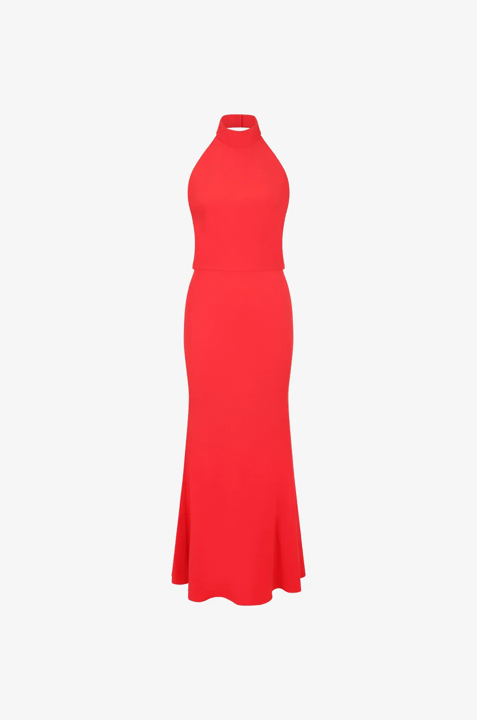Robe longue dos nu en crêpe durable