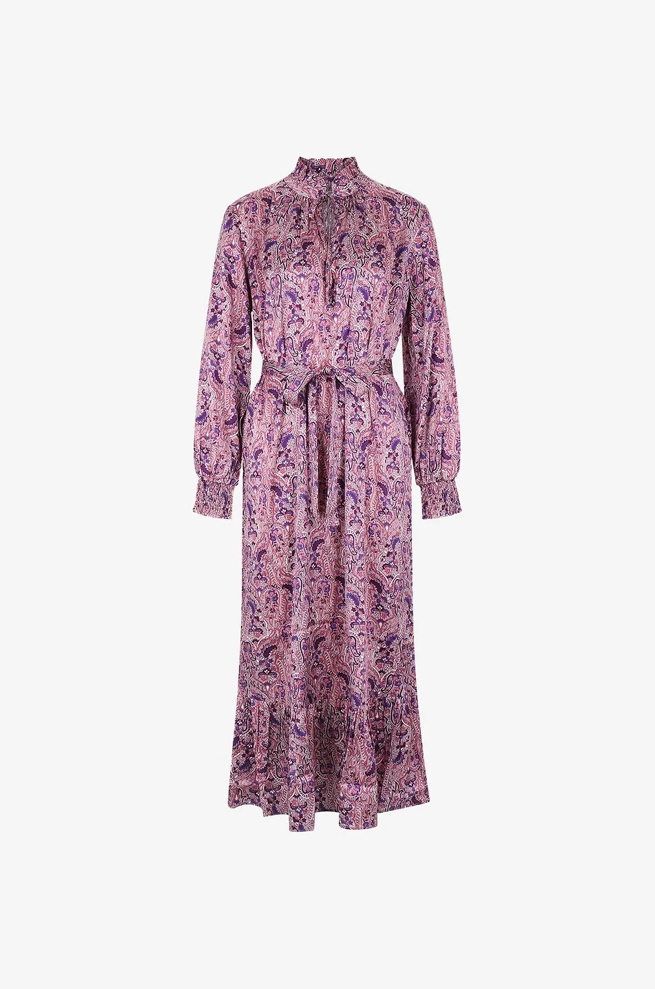 Robe midi motif Paisley en soie Elinor