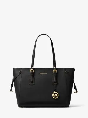 Sac à main Voyager de taille moyenne en cuir grainé