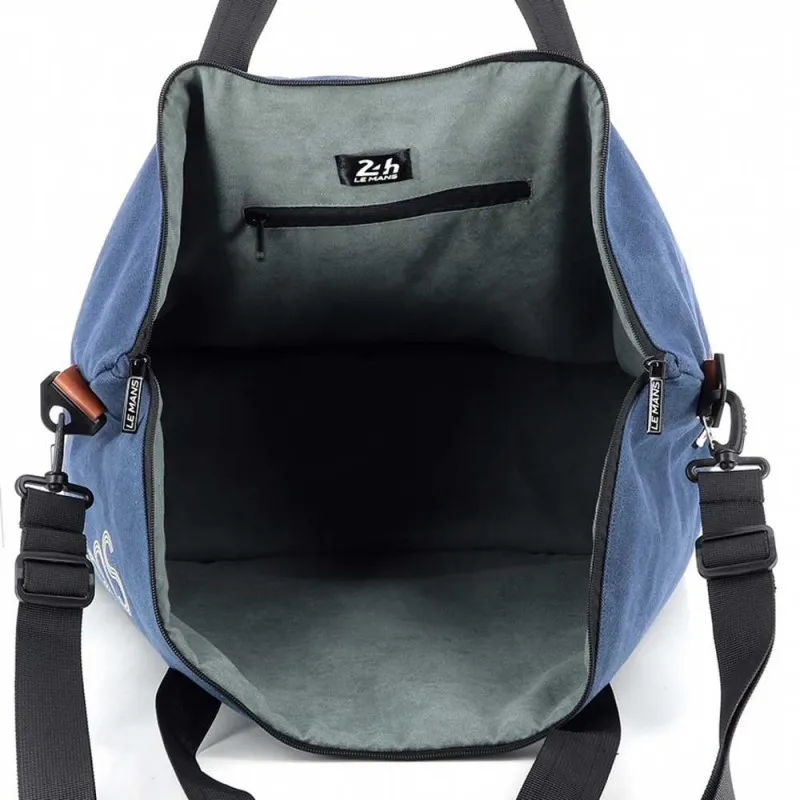Sac de voyage 24H LE MANS "Légende" bleu marine| Planetebag.com