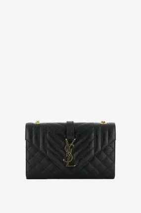Sac porté épaule en cuir texturé Envelope Small Mix Matelassé