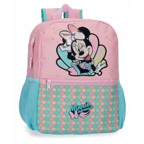 Sac à dos MINNIE "Mermaid" 32cm rose | Planetebag.com