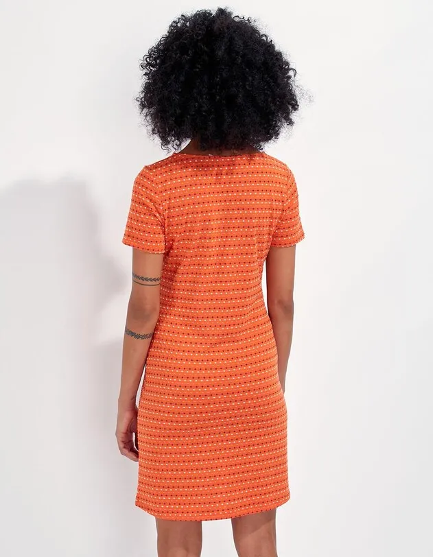 SANTAI Robe maille fluide à pois