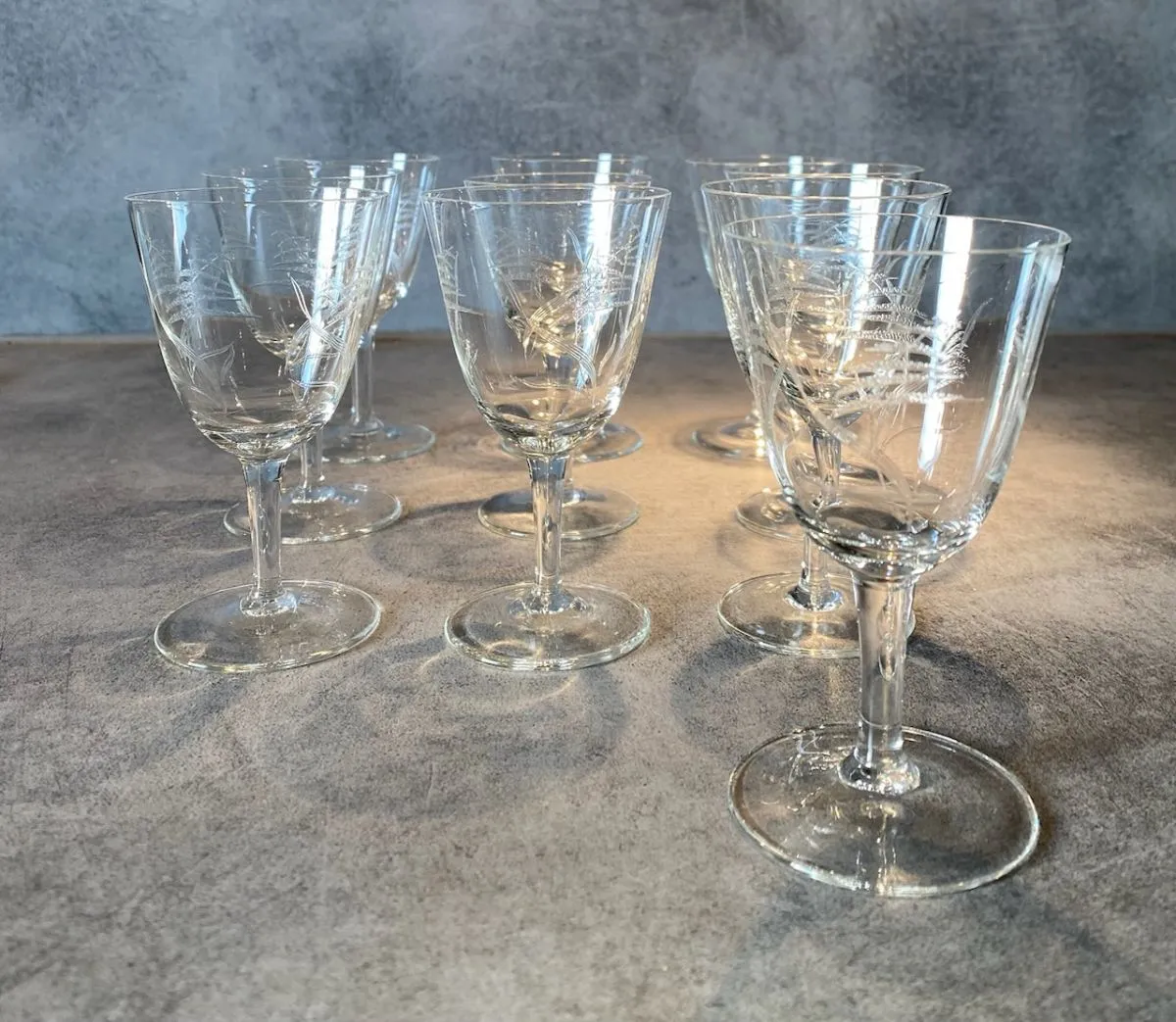 Service verres en cristal 