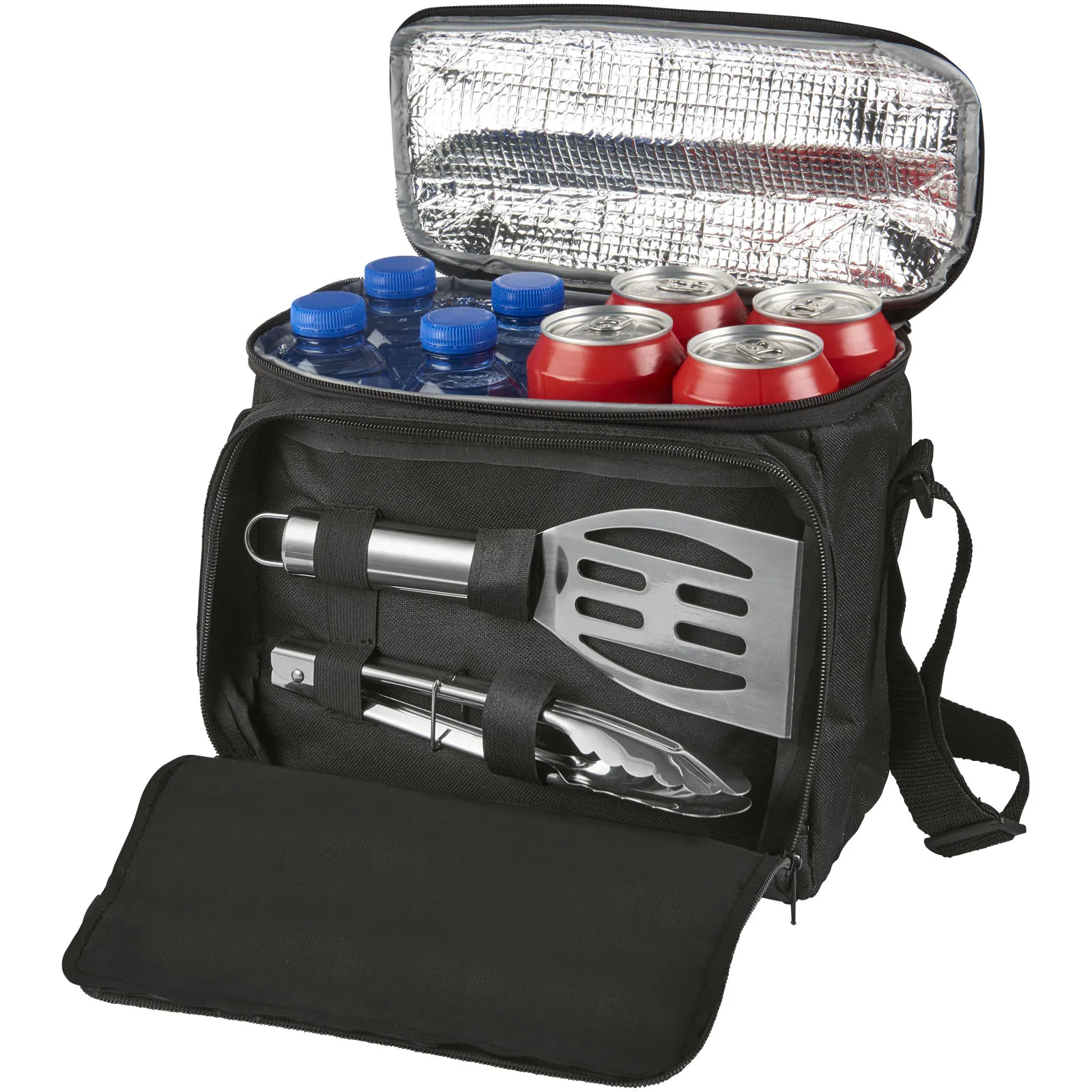 Set de barbecue 2 pièces avec sac isotherme Mill Noir
