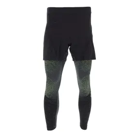 Short UYN Homme Running Exceleration 2In1 Black Yellow Fluo
