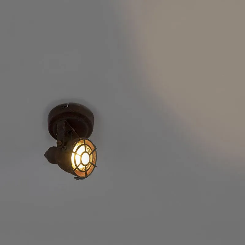 Spot brun rouille avec ampoule WiFi GU10 - Sorra