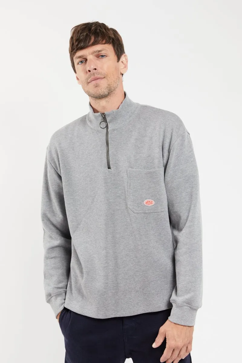 Sweat col camionneur - coton épais