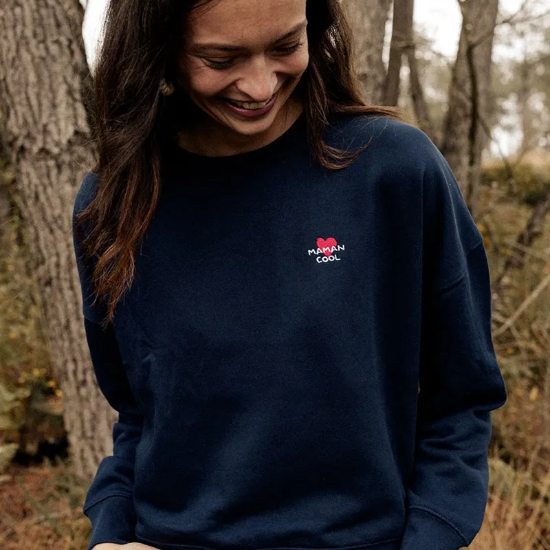 Sweat femme brodé Grand amour - Personnalisable