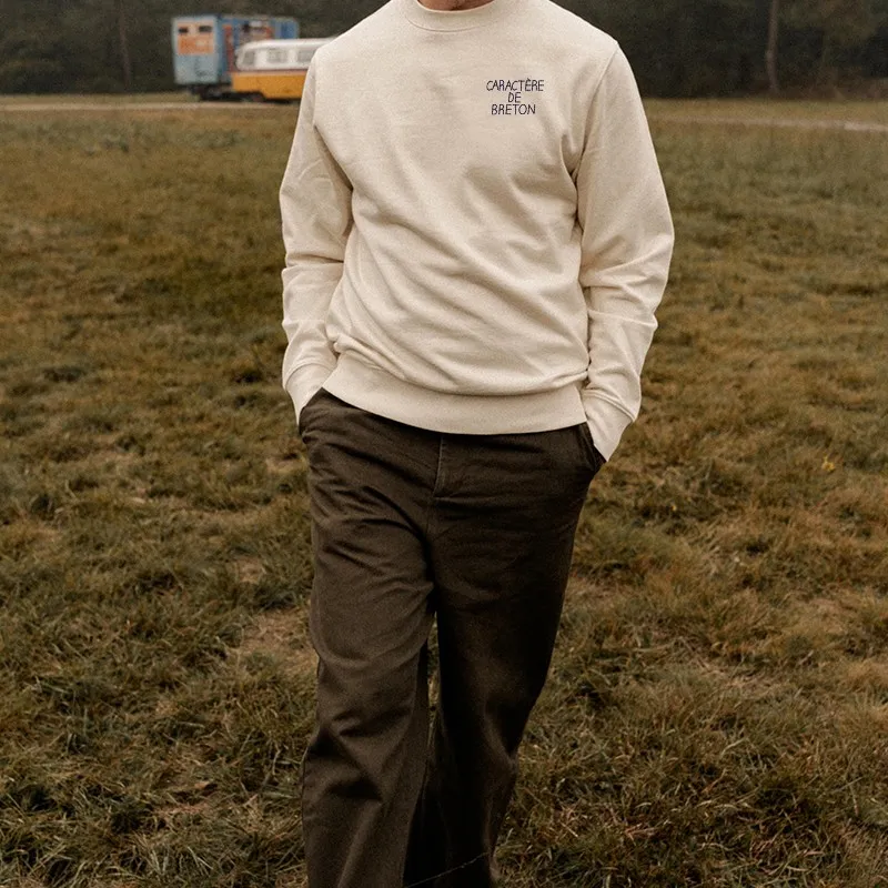 Sweat homme brodé Caractère de breton
