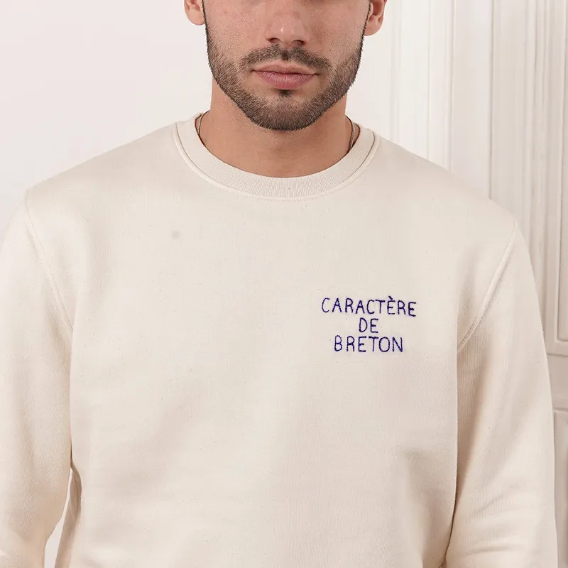 Sweat homme brodé Caractère de breton