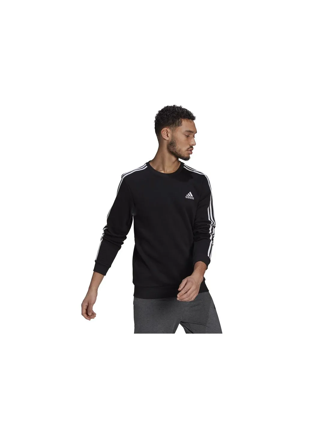Sweatshirt adidas Essentials Fleece 3-Stripes M Black