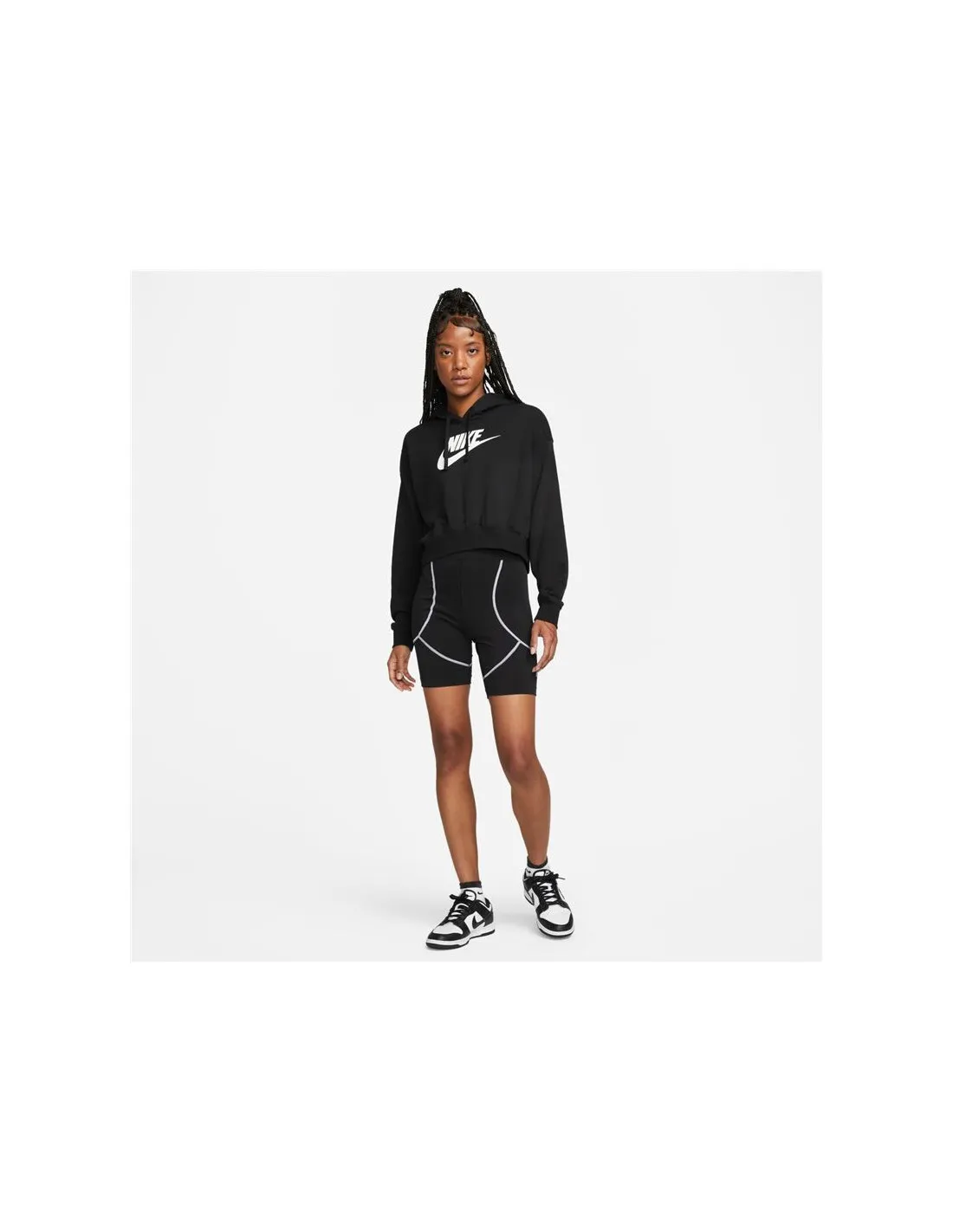 Sweatshirt Nike Sportswear Club Fleece Black Women's