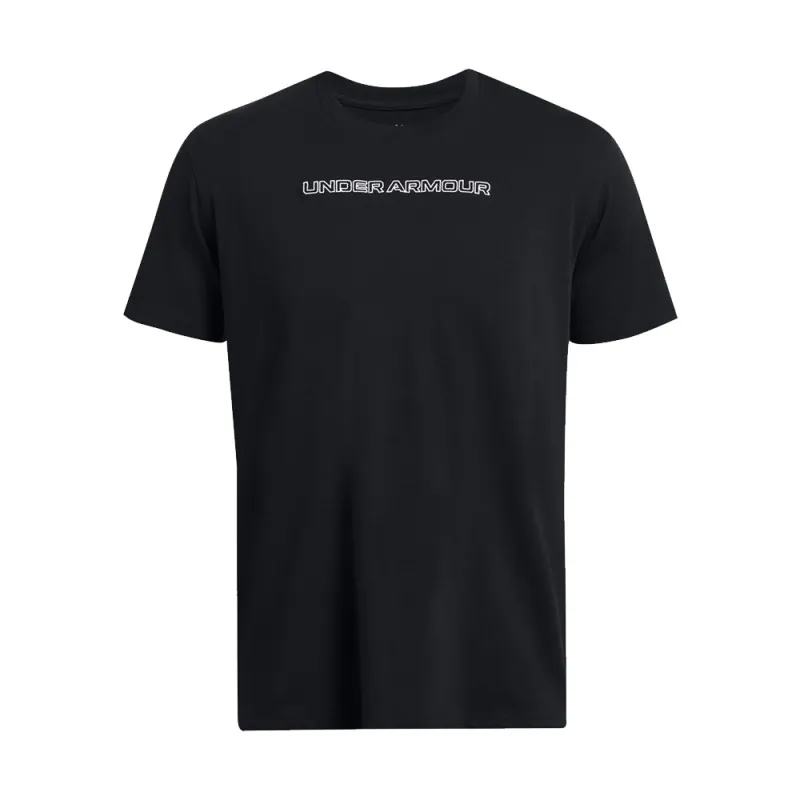 T-SHIRT BRODÉ UA LOGO OVERLAY UNDER ARMOUR NOIR