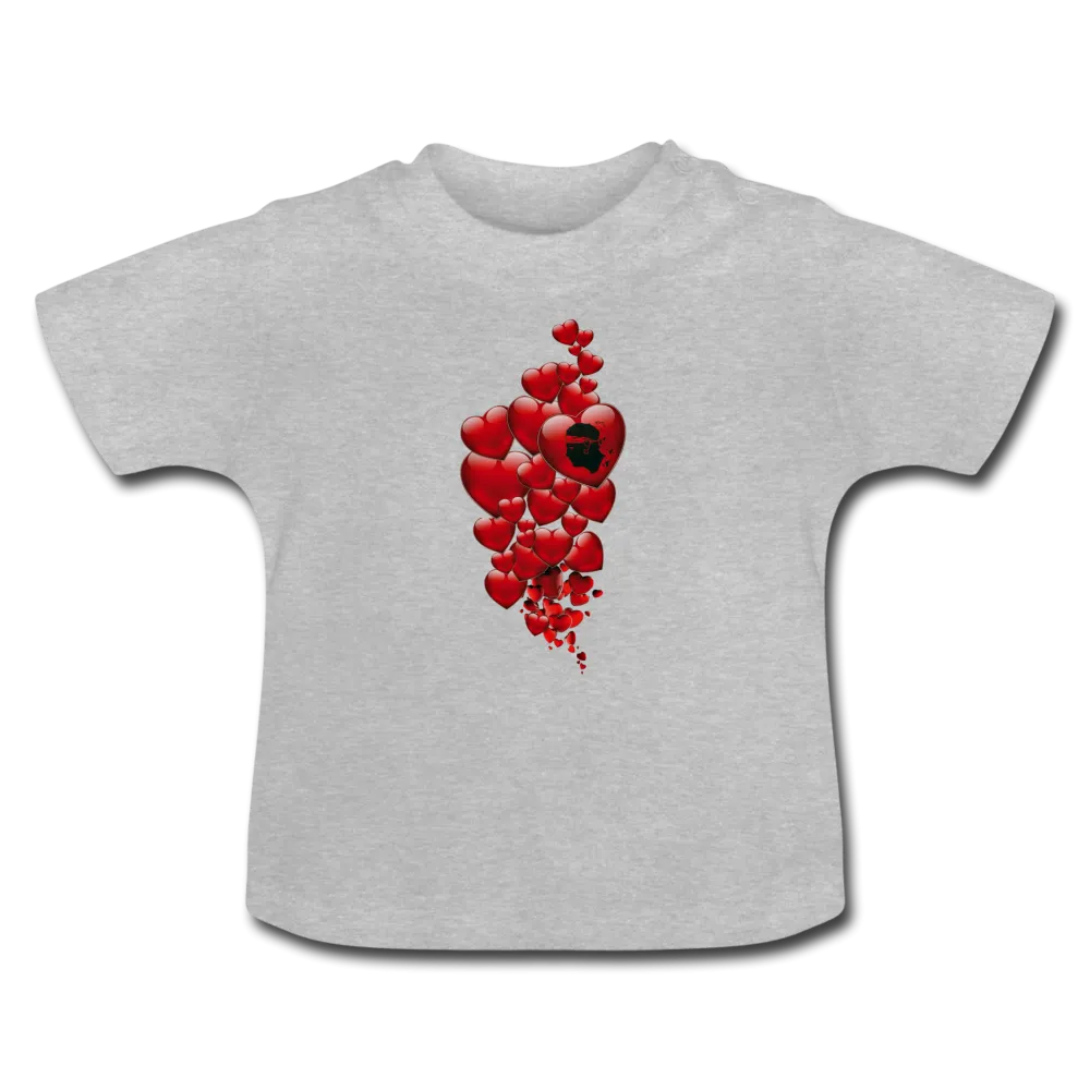 T-shirt Bébé Coeurs Corses